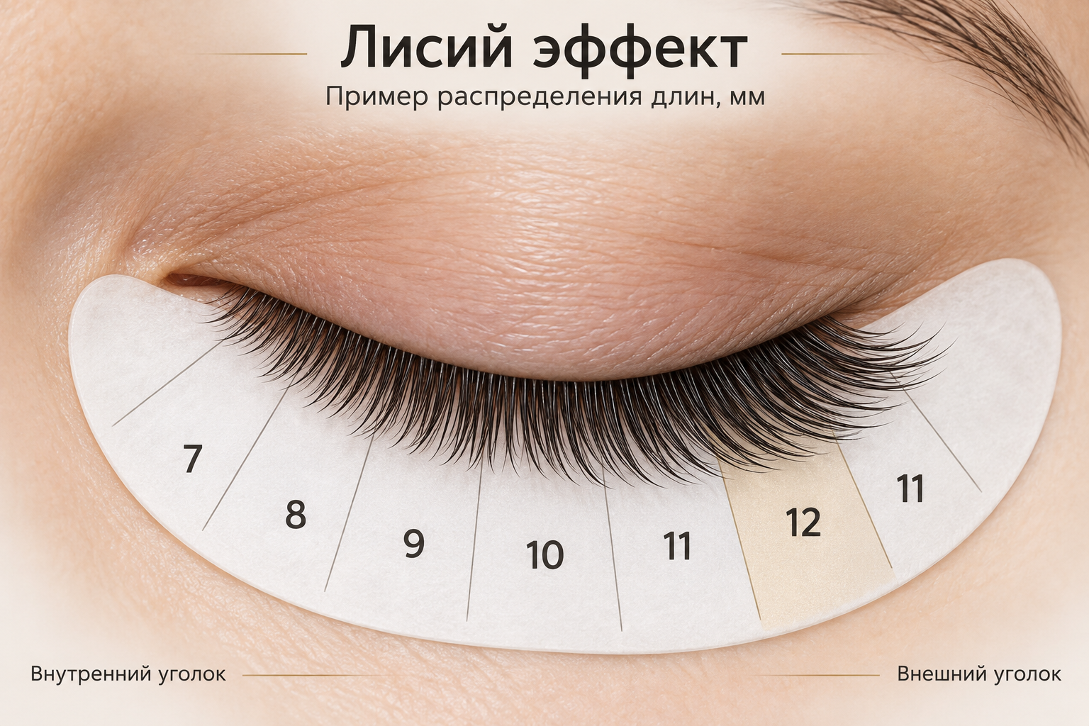 Учебная лисья карта с внешним акцентом